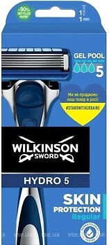 Фото Wilkinson Sword (Schick) станок для гоління HYDRO 5 Skin Protection Regular з 1 змінним картриджем