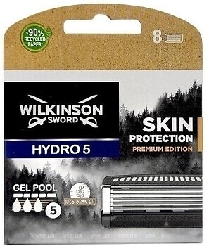 Фото Wilkinson Sword (Schick) змінні картриджі HYDRO 5 Skin Protection Premium Edition 8 шт