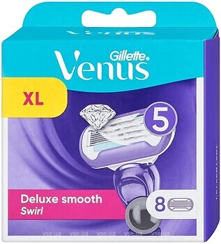 Фото Gillette Venus сменные картриджи Swirl Deluxe Smooth 8 шт