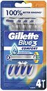 Фото Gillette станок для гоління Blue 3 Comfort одноразовий 4 шт