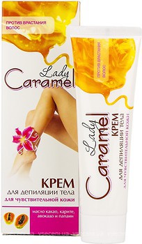 Фото Lady Caramel крем для депіляції для чутливої шкіри 100 мл