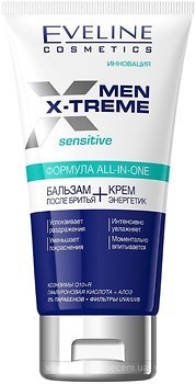 Фото Eveline Cosmetics бальзам после бритья и крем-энергетик Men Extreme Sensitive 150 мл