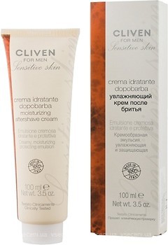 Фото Cliven крем після гоління For Men Зволожуючий для чутливої шкіри 100 мл
