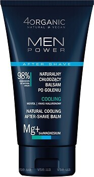 Фото 4organic бальзам після гоління Men Power Natural Cooling охолоджуючий 150 мл