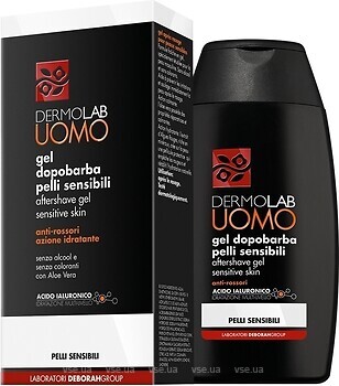 Фото Deborah гель після гоління Uomo для чутливої шкіри заспокійливий 120 мл
