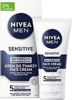 Фото Nivea Men крем після гоління 24-годинне зволоження для чутливої шкіри 75 мл
