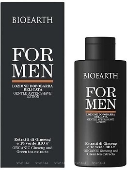 Фото Bioearth лосьйон після гоління For Men заспокійливий 100 мл