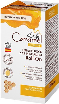 Фото Lady Caramel теплый воск для депиляции Roll-On 120 мл