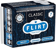 Фото Fantasy Flirt Classic Line Maxi+ Cotton And Care 7 шт