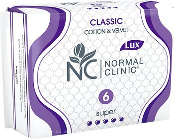 Фото Normal Clinic Classic Cotton & Velvet Super 6 шт