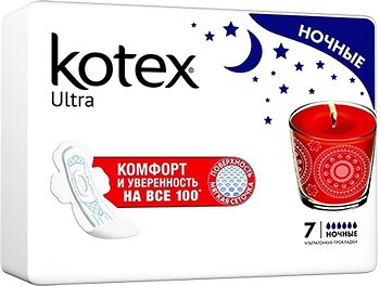 Фото Kotex Ultra Dry Night 7 шт