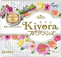 Фото Unicharm Kiyora Luxury Happy Floral 72 шт