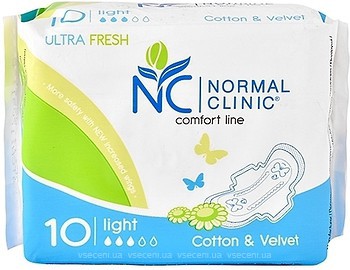 Фото Normal Clinic Ultra Fresh Silk & Dry 10 шт