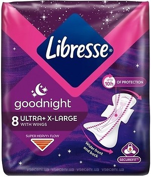 Фото Libresse Goodnight Ultra X-Large з крильцями 8 шт
