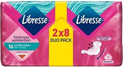 Фото Libresse Freshness & Protection Ultra Long Duo Pack с крылышками 2x 8 шт
