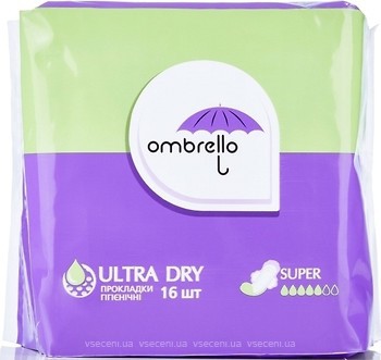 Фото Ombrello Ultra Super Dry 16 шт