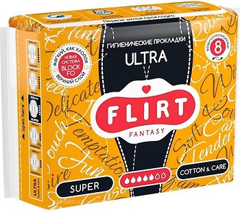 Фото Fantasy Flirt Ultra Super Cotton & Care 8 шт