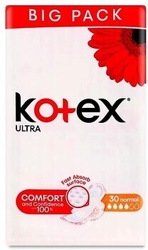Фото Kotex Ultra Dry Normal Quadro 30 шт