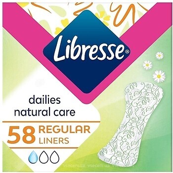 Фото Libresse Dailies Natural Care 58 шт