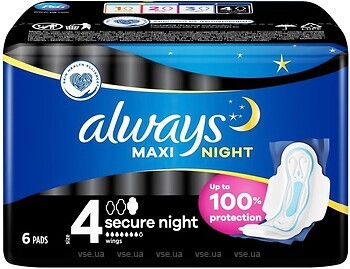 Фото Always Maxi Secure Night 6 шт