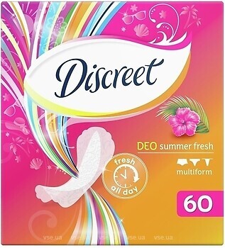 Фото Discreet Deo Summer Fresh Multiform 100 шт