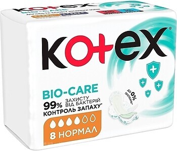 Фото Kotex Bio-Care Normal 8 шт