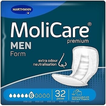Фото MoliCare Premium Form Men 6 32 шт (1684010)