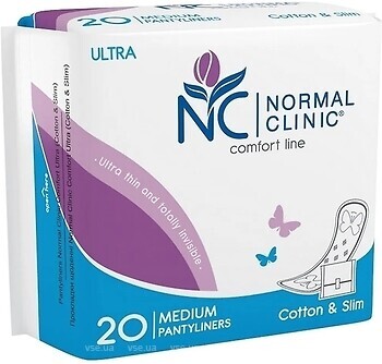 Фото Normal Clinic Comfort Ultra Cotton & Slim Medium 20 шт (NCF24L)