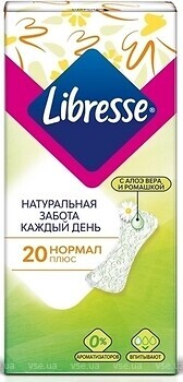 Фото Libresse Natural Care Pantyliners Normal 20 шт