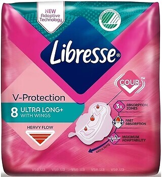 Фото Libresse Ultra Long+ With Wings 8 шт