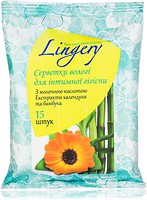 Фото Lingery вологі серветки для інтимної гігієни з екстрактом бамбука та відваром календули 15 шт
