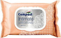 Фото Ultra Compact вологі серветки для інтимної гігієни 25 шт