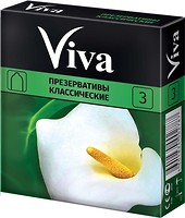 Фото Viva Класичні презервативи 3 шт