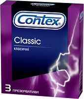 Фото Contex Classic презервативи латексні з силіконовою змазкою 3 шт