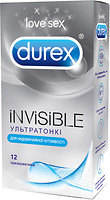 Фото Durex Invisible презервативи латексні з силіконовою змазкою 12 шт
