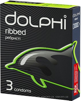 Фото Dolphi Ribbed презервативи 3 шт