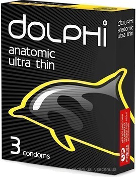 Фото Dolphi Anatomic Ultra Thin презервативи 3 шт