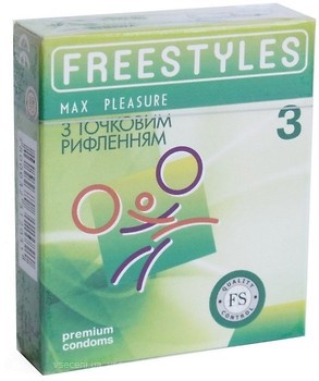 Фото Freestyles Max Pleasure презервативи 3 шт