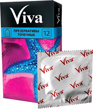 Фото Viva Точкові презервативи 12 шт