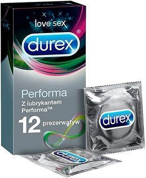Фото Durex Performa презервативи латексні з силіконовою змазкою 12 шт