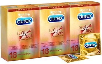 Фото Durex Real Feel презервативи латексні з силіконовою змазкою 48 шт