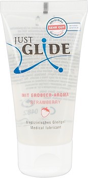Фото Just Glide Strawberry інтимний гель-змазка 200 мл