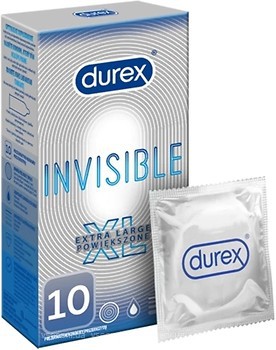 Фото Durex Invisible XL презервативи латексні з силіконовою змазкою 10 шт
