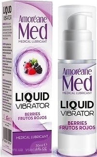 Фото Amoreane Med Liquid Vibrator Berries інтимний гель-змазка 30 мл