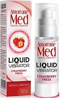 Фото Amoreane Med Liquid Vibrator Strawberry інтимний гель-змазка 30 мл