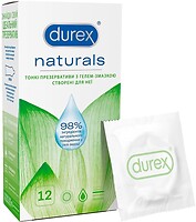 Фото Durex Naturals презервативи латексні з гелем-змазкою 12 шт
