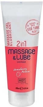 Фото HOT Massage Lube 2 in 1 інтимна гель-змазка 200 мл