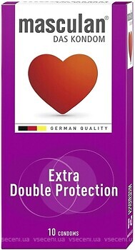 Фото Masculan Extra Double Protection презервативи 10 шт