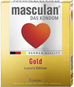 Фото Masculan Gold презервативи 3 шт