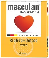 Фото Masculan Ribbed+Dotted презервативи 3 шт